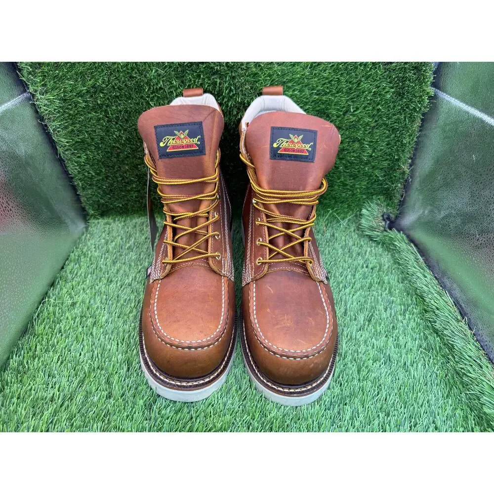 Vintage Thorogood American Heritage 804-4200 Combat Boot Men's 11D Brown Leather
